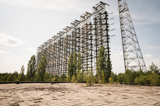 Duga Radar Antenna (Duga-1) - former soviet secret missile detection technology - Chernobyl Exclusion Zone, Ukraine