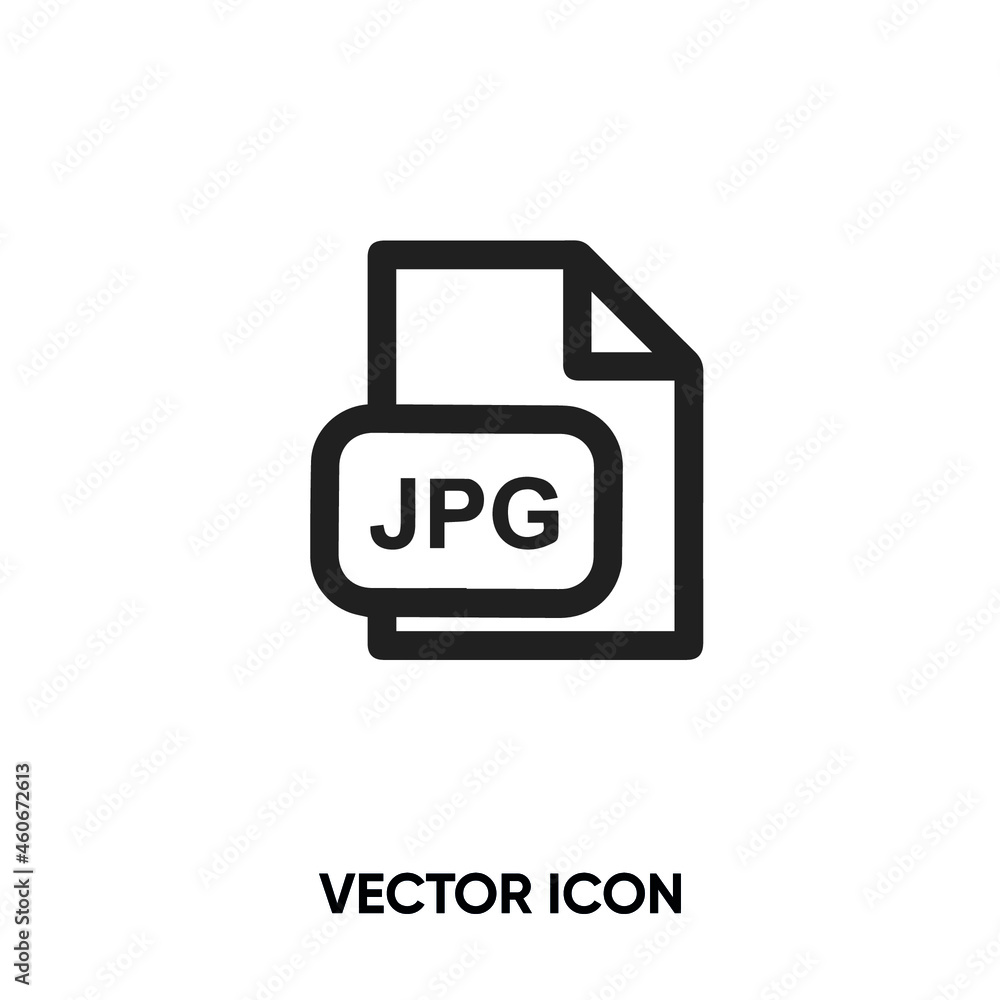 Poster jpg file vector icon. modern, simple flat vector illustration for website or mobile app.document sym