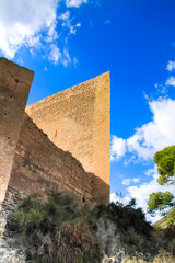 Tower of the castle of La Mola in Novelda