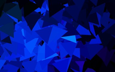 Fototapeta premium Dark Pink, Blue vector pattern with polygonal style.