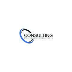 business circle consulting logo design vector