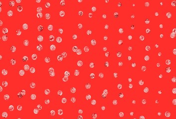 Light Pink, Red vector template with circles.