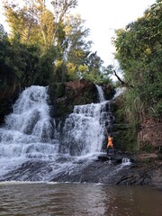 Obraz premium waterfall in the forest