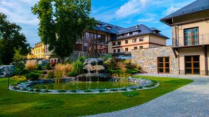 fountain in the garden