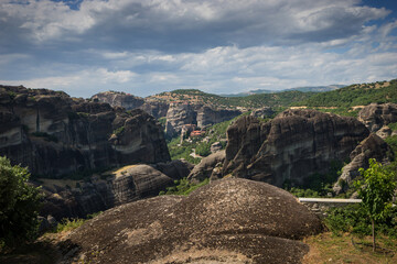 View from the Holy Trinity Monastery, Meteora, Greece