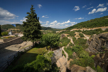 Path to the Holy Trinity Monastery in Meteora, Greece