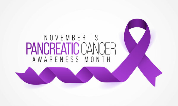 Pancreatic Cancer awareness month is observed every year in November.  is a disease in which malignant cells form in the tissues of the pancreas. Vector illustration