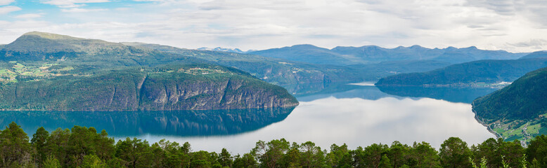 innvikfjorden near Utvik in Norway