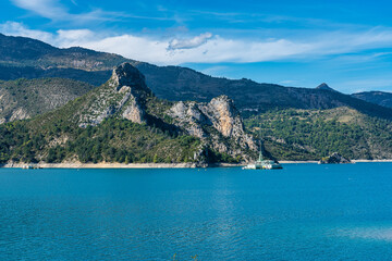 Lac de Castillon near Verdon River, Saint-Julien-du-Verdon, Provence, France