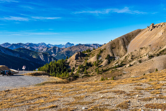 The Deserted Casse and the Izoard Pass in the french Alps, France.