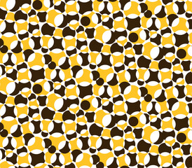 Seamless circle geometric retro pattern.