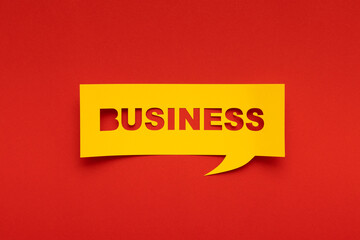 Banner with the phrase cut.