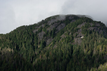 clouds over the mountains