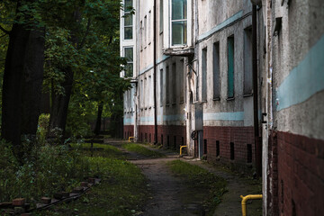 Old house in the shade of trees
