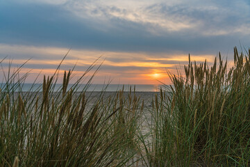 Sunset on the shores of the Baltic Sea
