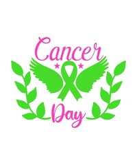 Cancer day SVG design