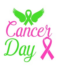 Cancer day SVG design