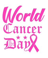 Cancer day SVG design