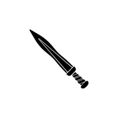 Sword icon in ancient roma set