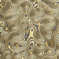 Luxury gold background. Wavy gold landscape consept of gold vector background with gradient lines on dark background.