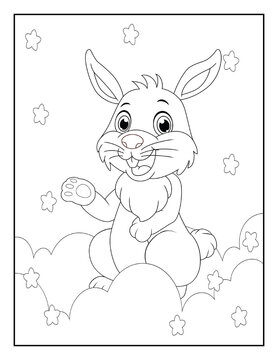 Animal Coloring Book Pages for Kids. Coloring book for children. Animals.