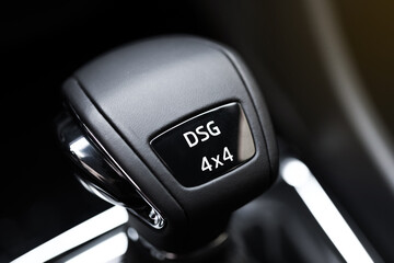 dsg automatic transmission car interior.