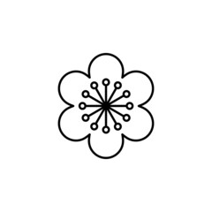 flower icon in Asia set