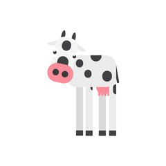 Calf vector cartoon isolated on white background