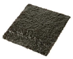 Nori leaf isolated on white background, full depth of field, clipping path