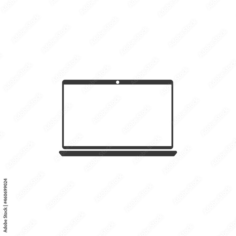 Poster notebook icon in computer technology set