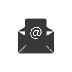 Email icon in computer technology set