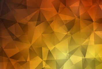 Light Orange vector polygonal template.