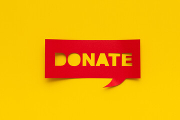 Banner with the phrase cut.