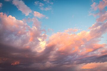 Obraz premium Sunset sky clouds