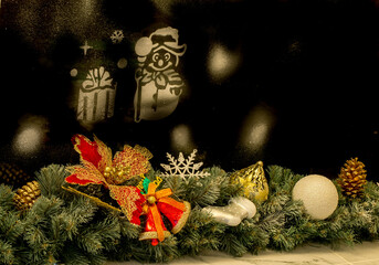 Christmas decorations. Christmas tree. The holiday is coming. Christmas fairy tale