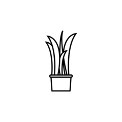 plant in the pot icon Decoration set