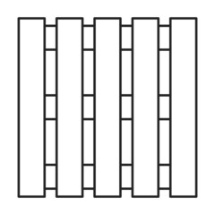 Wood pallet vector icon.Outline vector icon isolated on white background wood pallet.