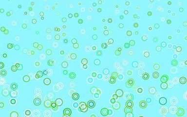 Light Blue, Green vector layout with circle shapes.