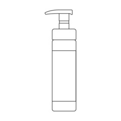 Antisepticl iquid soap vector icon.Outline vector icon isolated on white background antiseptic liquid soap.