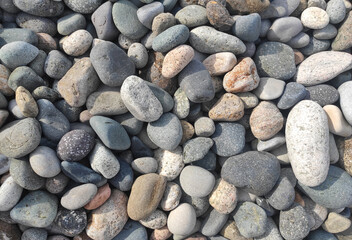 Background stones on the beach.