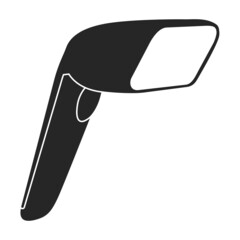 Scanner of code vector black icon. Vector illustration scan barcode on white background. Isolated black illustration icon of scanner barcod .