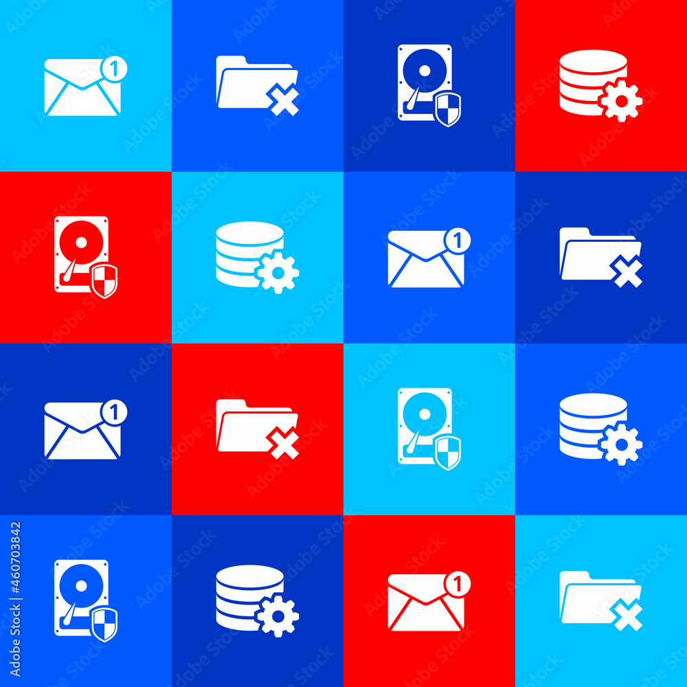 Poster set new, email incoming message, delete folder, hard disk drive hdd protection and setting database 