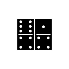 Domino chips icon in gambling set