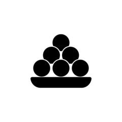 Laddu balls icon in India set