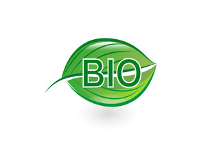 Bio green leaf logo