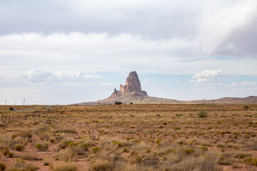 Agathla Peak is a peak south of Monument Valley in Navajo County of northeast Arizona, USA