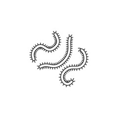 Obraz premium microorganisms icon in Microbes set