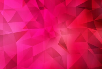 Light Red vector polygonal background.