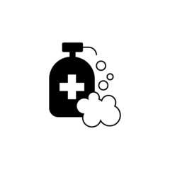 liquid soap icon in Microbes set