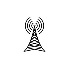 antenna, waves icon in Mobile network set